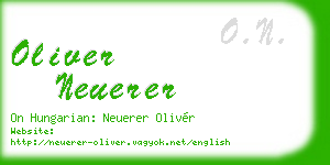 oliver neuerer business card